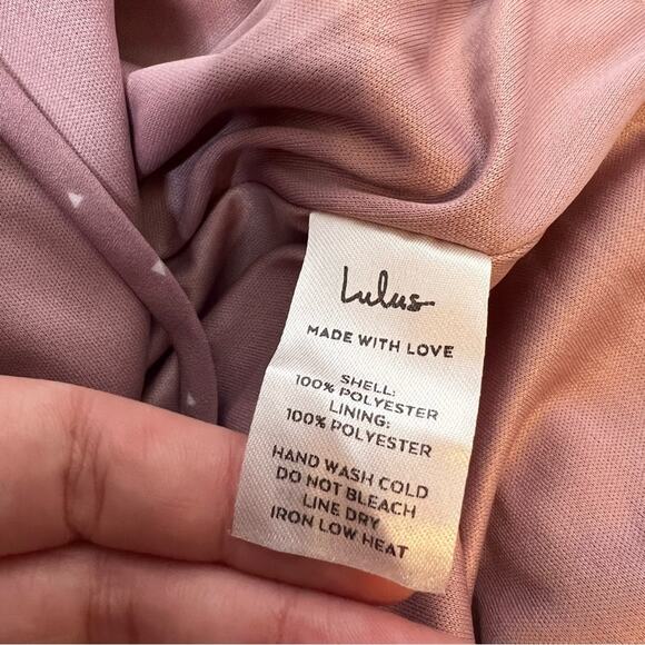 NWT Lulu’s Farah printed wrap dress flutter sleeve sz L - Picture 10 of 10